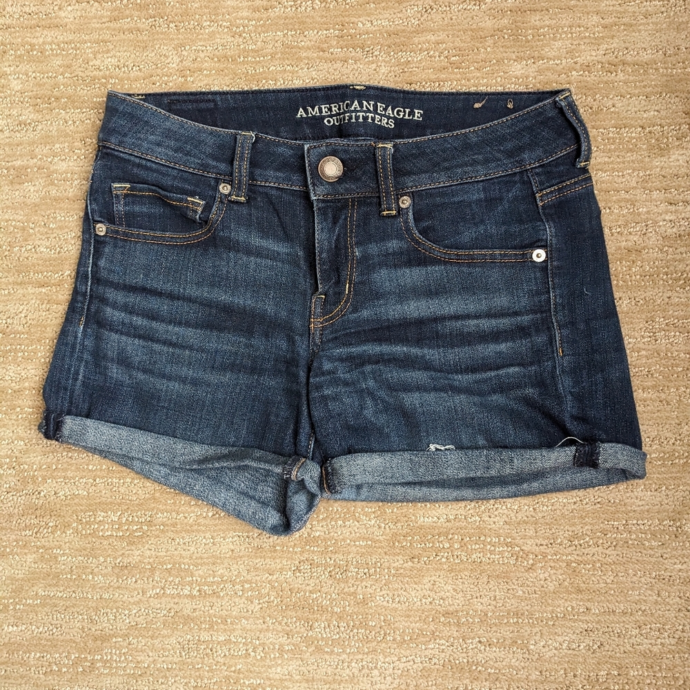 Stretch jeans shorts